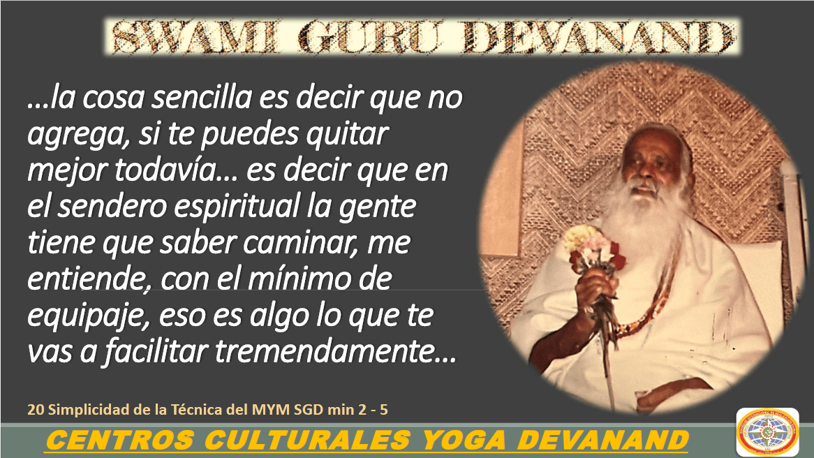 Sencillez del Camino Espiritual SGD
