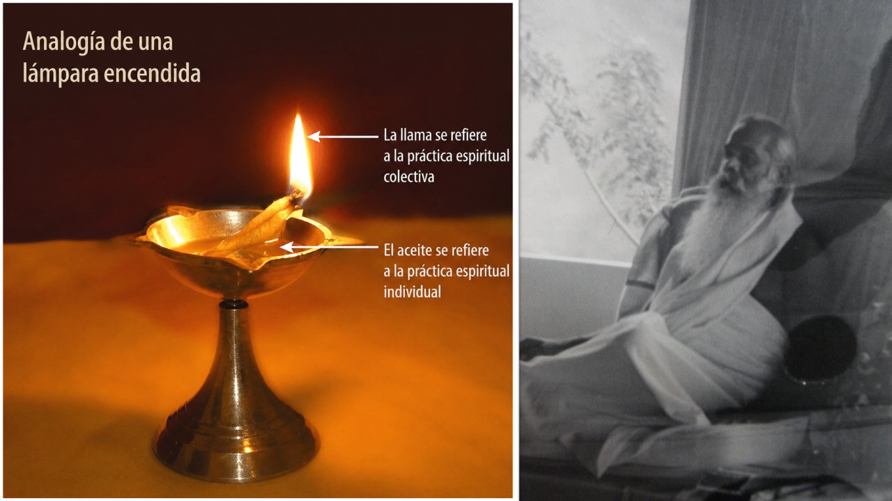Pregunta el discípulo: Venerable Gurú, ¿Qué sostiene la llama de su espíritu cuando el aceite de su vida comienza a consumirse?